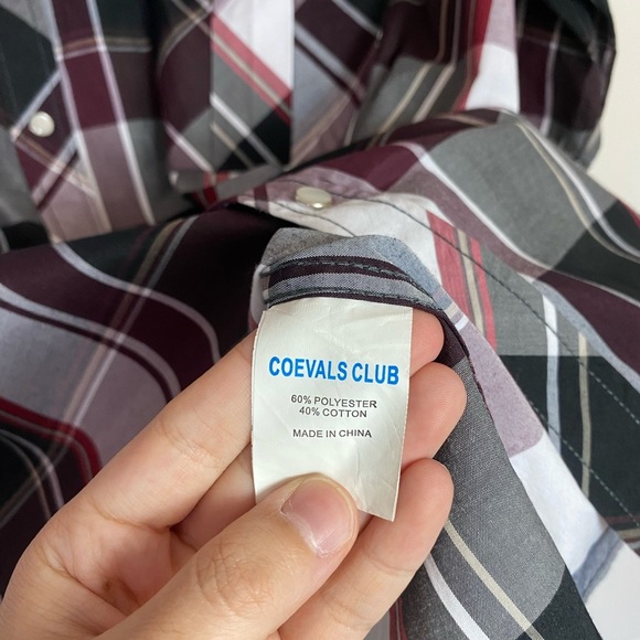 Rockabilly Men’s Snap Front Plaid Shirt Lightweight Comfortable size XXL - Picture 7 of 8